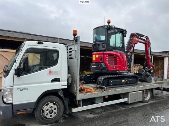 Mitsubishi Fuso 7C18 platform car w/ new AdBlue pump, Winch, Fuso 7C18 platform car w/ new AdBlue pump, Winch, 2012 2 imag...