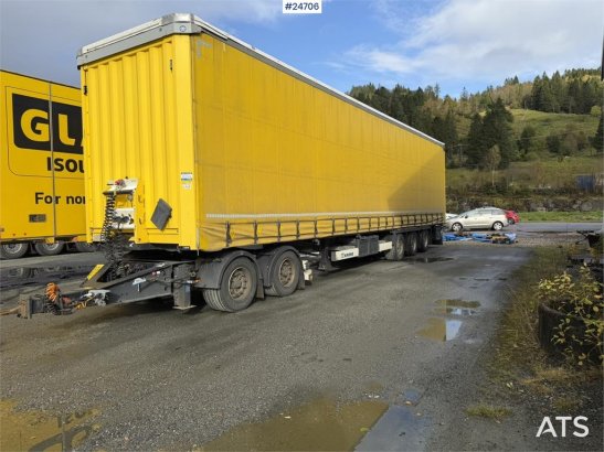 Krone 3-axle curtain-sided trailer with 2-axle Krone dol 3-axle curtain-sided trailer with 2-axle Krone dol 2021 2