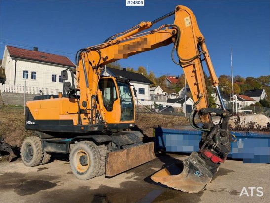 Hyundai Robex 140W-9A Wheeled excavator – tiltrotator and Robex 140W-9A Wheeled excavator – tiltrotator and 2015 2 Wheeled...