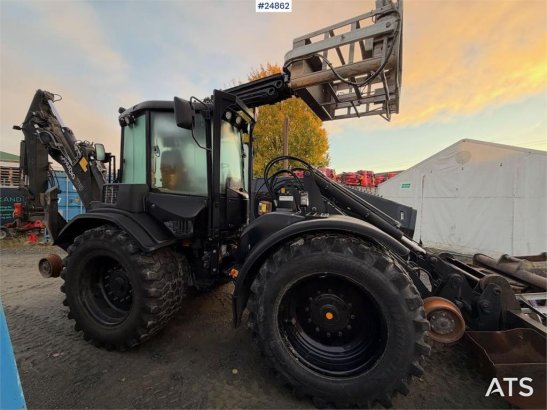 Huddig 1260B Backhoe loader with rail wheels – 3 buckets, Huddig 1260B Backhoe loader with rail wheels – 3 buckets, 2010 2