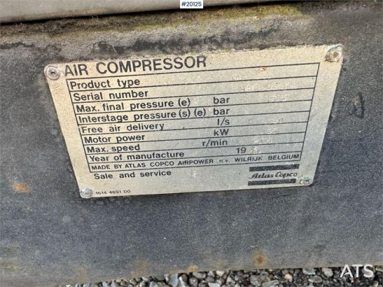 Atlas Copco GA 355 screw compressor GA 355 screw compressor 1986 2 Compressors image 10