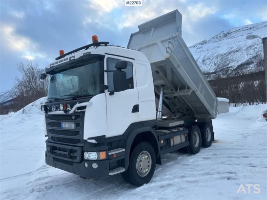 Scania R580 6x2 plow rigged tipper truck w/ plow plate. S R580 6x2 plow rigged tipper truck w/ plow plate. S 2016 2 Tipper...