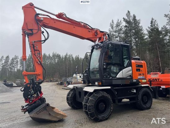 Hitachi ZX145W-6 wheeled excavator with GPS, tiltrotator, ZX145W-6 wheeled excavator with GPS, tiltrotator, 2020 2 Wheeled...