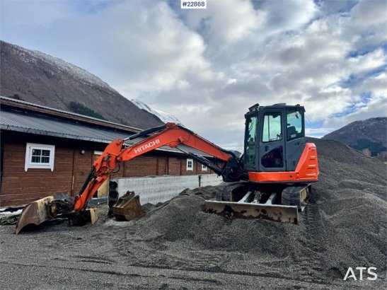 Hitachi ZX65USB-5A crawler excavator – Rototilt – 3 bucket ZX65USB-5A crawler excavator – Rototilt – 3 bucket 2014 2 Crawl...