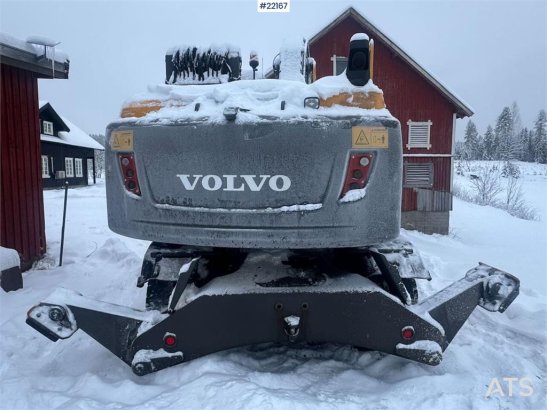 Volvo EW160D wheeled excavator with elevating cab and so EW160D wheeled excavator with elevating cab and so 2014 2 Wheeled...