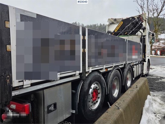 Scania R500 8x4 flatbed truck with 23 t/m Palfinger crane R500 8x4 flatbed truck with 23 t/m Palfinger crane 2021 2 Crane ...
