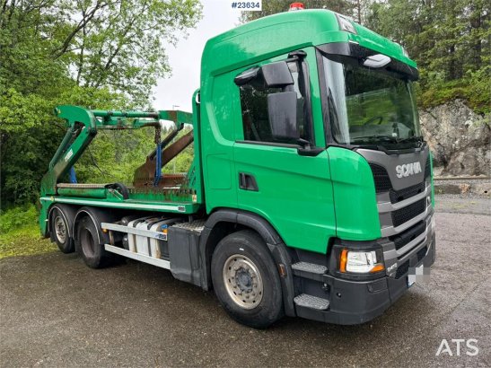 Scania G410 lift dumper with a rotator 3203 2019 2 image 10