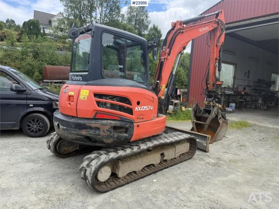 Kubota KX057-4 excavator for sale with a tooth bucket, a 2524 2018 2 Crawler Excavators image 10