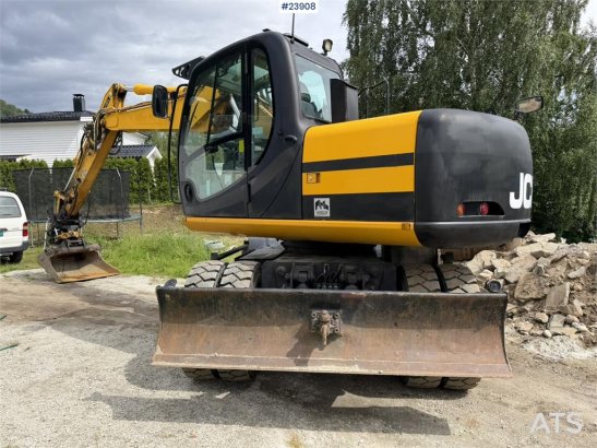 JCB JS145W wheeled machine with a cleaning bucket and JS145W wheeled machine with a cleaning bucket and 2008 2 Wheeled Exc...