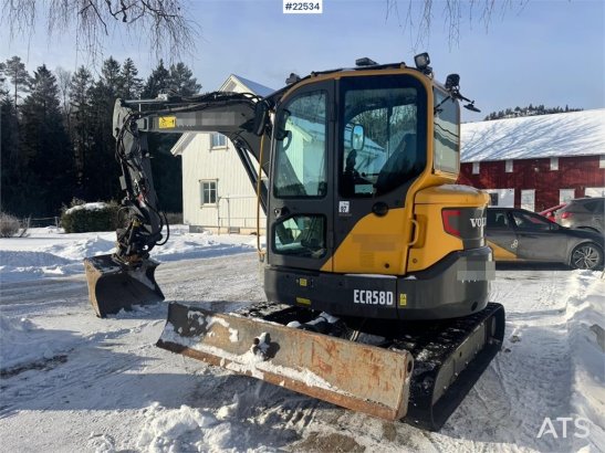 Volvo ECR58D Crawler Excavator – Rototilt – 2 Buckets – ECR58D Crawler Excavator – Rototilt – 2 Buckets – 2018 2 image 99
