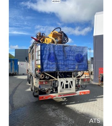 Mercedes-Benz Arocs 8x4 with a AMV 7450H concrete spraying super Mercedes-Benz Arocs 8x4 with a AMV 7450H concrete sprayin...
