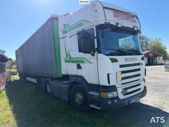 Scania R480 6x2 truck with a 3-axle Krone Profi Liner Nor R480 6x2 truck with a 3-axle Krone Profi Liner Nor 2009 2 Tracto...