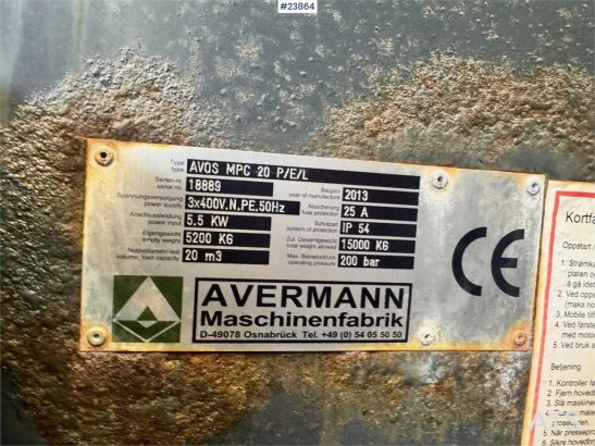 Avermann AVOS MPC20 compactor Avermann AVOS MPC20 compactor 2013 2 image 30