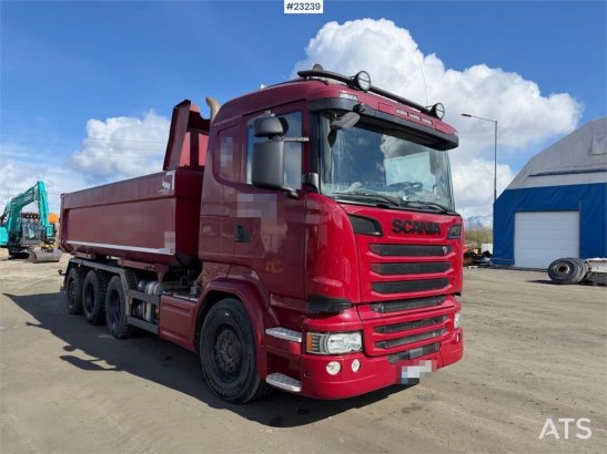 Scania R580 8x4 combi truck w/ new retarder, turntable an R580 8x4 combi truck w/ new retarder, turntable an 2016 2 Tipper...