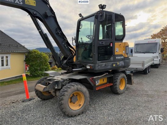 Volvo EW60E Wheeled excavator with tiltrotator and 2 buc EW60E Wheeled excavator with tiltrotator and 2 buc 2017 2 Wheeled...