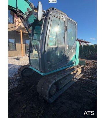 Kobelco SK75SR-3E Tracked excavator – tiltrotator and 2 bu SK75SR-3E Tracked excavator – tiltrotator and 2 bu 2016 2 Crawl...