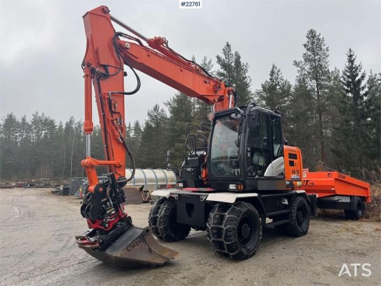 Hitachi ZX145W-6 wheeled excavator with GPS, tiltrotator, ZX145W-6 wheeled excavator with GPS, tiltrotator, 2020 2 Wheeled...