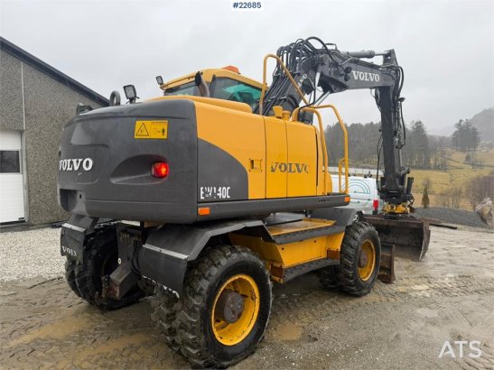 Volvo EW140C wheeled machine w/rototilt, sanding bucket EW140C wheeled machine w/rototilt, sanding bucket 2007 2 Wheeled E...