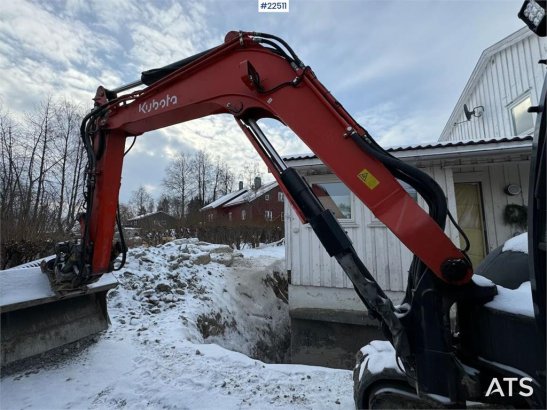 Kubota KX080-4a Crawler Excavator with Engcon tilt and gr KX080-4a Crawler Excavator with Engcon tilt and gr 2018 2 Crawle...