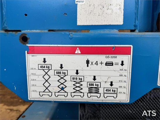Genie GS3268 Scissor Lift. 1010 hours! GS3268 Scissor Lift. 1010 hours! 2008 2 image 39