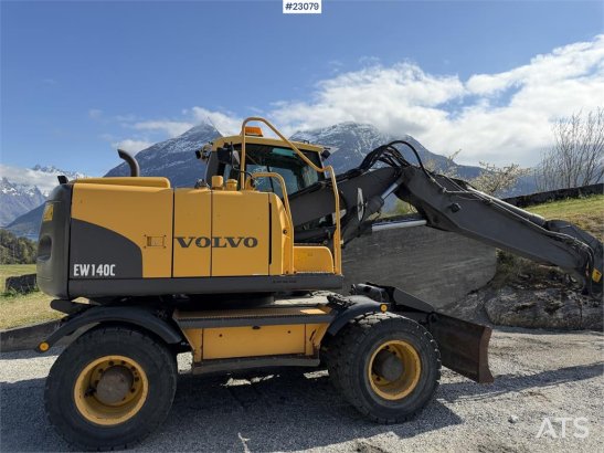 Volvo EW140C hjulgraver m/rotortilt, hengerfeste og sent EW140C hjulgraver m/rotortilt, hengerfeste og sent 2009 2 Wheeled...