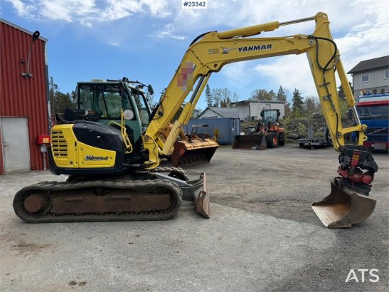 Yanmar SV100-1 equipped with a digging bucket, toothed bu 923 2012 2 Crawler Excavators image 11
