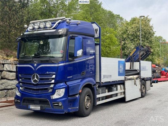 Mercedes-Benz Actros 2553 6x2 crane truck with 19 tm Palfinger c Actros 2553 6x2 crane truck with 19 tm Palfinger c 2018 2...