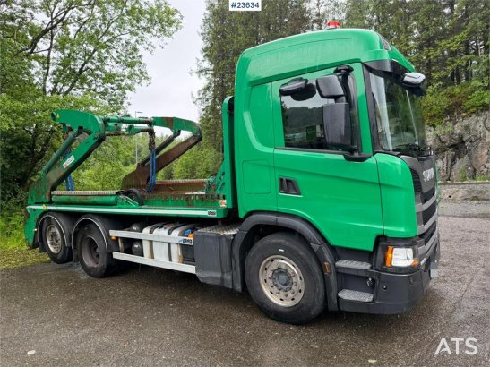 Scania G410 lift dumper with a rotator 3203 2019 2 image 26