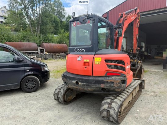 Kubota KX057-4 excavator for sale with a tooth bucket, a 2524 2018 2 Crawler Excavators image 11