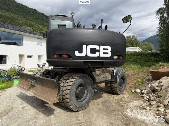 JCB JS145W wheeled machine with a cleaning bucket and JS145W wheeled machine with a cleaning bucket and 2008 2 Wheeled Exc...