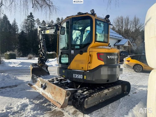 Volvo ECR58D Crawler Excavator – Rototilt – 2 Buckets – ECR58D Crawler Excavator – Rototilt – 2 Buckets – 2018 2 image 100