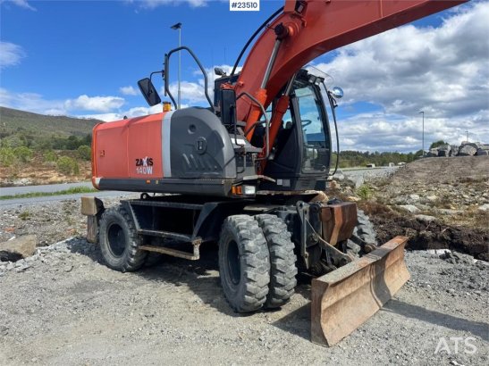 Hitachi ZX140W-3 wheel excavator with Rototilt and grading ZX140W-3 wheel excavator with Rototilt and grading 2008 2 Wheel...