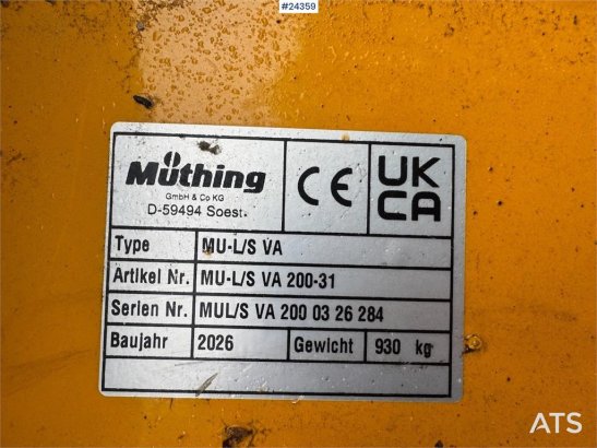 Muthing MU-L/S 200 Flail Mower Müthing MU-L/S 200 Flail Mower 2026 2 image 11