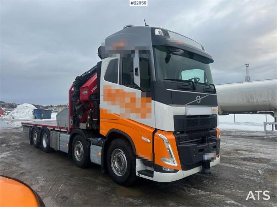 Volvo FH crane truck 8x2 w/ 95 t/m crane, jib and winch, 590 2024 2 Crane trucks image 26