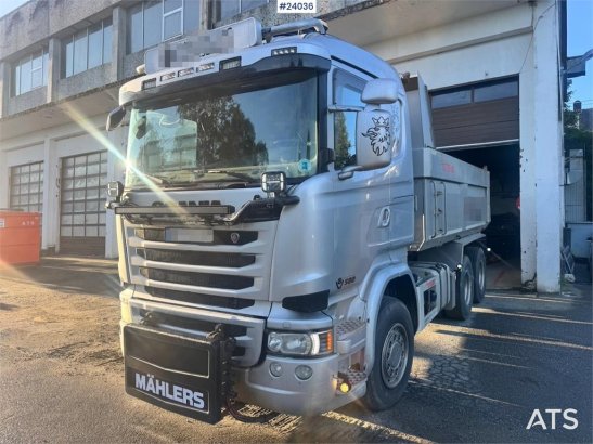 Scania R580 Tipper Truck with Snow Plow Equipment – Euro R580 Tipper Truck with Snow Plow Equipment – Euro 2014 2 Tipper t...
