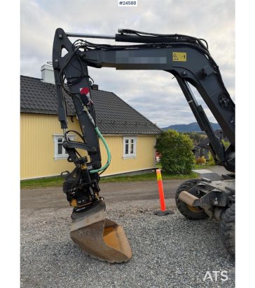 Volvo EW60E Wheeled excavator with tiltrotator and 2 buc EW60E Wheeled excavator with tiltrotator and 2 buc 2017 2 Wheeled...
