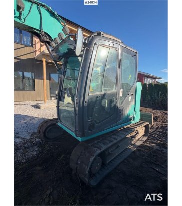 Kobelco SK75SR-3E Tracked excavator – tiltrotator and 2 bu SK75SR-3E Tracked excavator – tiltrotator and 2 bu 2016 2 Crawl...