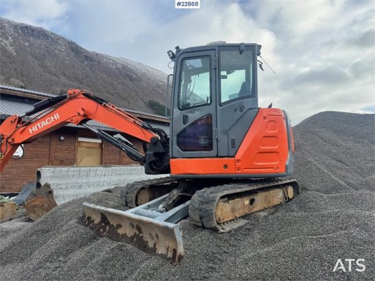 Hitachi ZX65USB-5A crawler excavator – Rototilt – 3 bucket ZX65USB-5A crawler excavator – Rototilt – 3 bucket 2014 2 Crawl...
