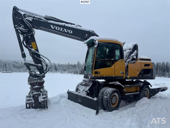 Volvo EW160D wheeled excavator with elevating cab and so EW160D wheeled excavator with elevating cab and so 2014 2 Wheeled...