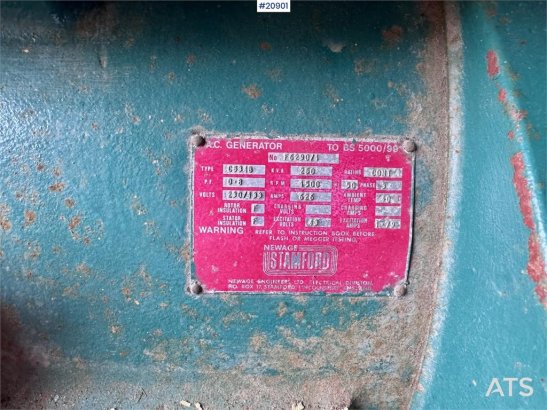 Newage Stamford Generator – 250 kVA – Only 94 Hours Newage Stamford Generator – 250 kVA – Only 94 Hours 2 Generators image 25