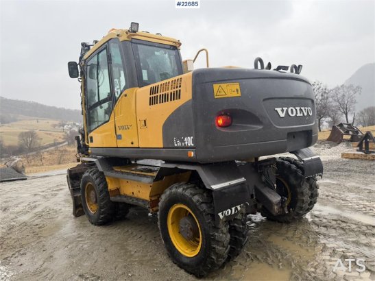 Volvo EW140C wheeled machine w/rototilt, sanding bucket EW140C wheeled machine w/rototilt, sanding bucket 2007 2 Wheeled E...