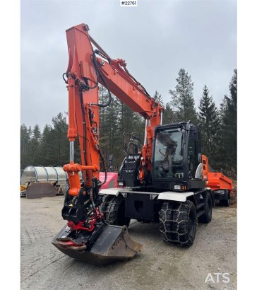 Hitachi ZX145W-6 wheeled excavator with GPS, tiltrotator, ZX145W-6 wheeled excavator with GPS, tiltrotator, 2020 2 Wheeled...