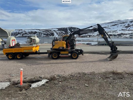 Volvo EWR150E wheeled excavator w/ GPS, trailer, 3 bucke EWR150E wheeled excavator w/ GPS, trailer, 3 bucke 2020 2 Wheeled...