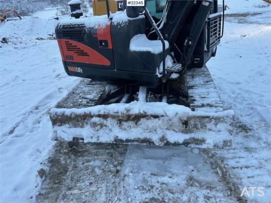 Hardlife HE80 mini excavator w/ narrow bucket and Hardlife HE80 mini excavator w/ narrow bucket and 2022 2 Crawler Excavat...
