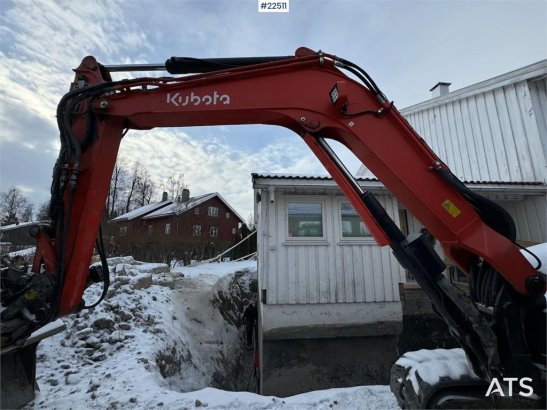 Kubota KX080-4a Crawler Excavator with Engcon tilt and gr KX080-4a Crawler Excavator with Engcon tilt and gr 2018 2 Crawle...