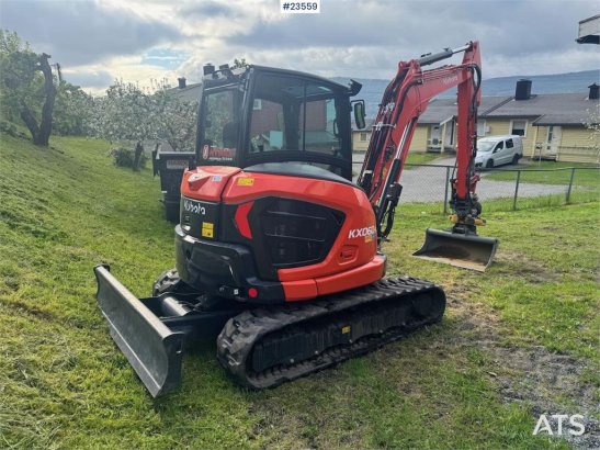 Kubota KX060-5 Beltegraver m/ 3 skuffer, rotortilt og Kly KX060-5 Beltegraver m/ 3 skuffer, rotortilt og Kly 2023 2 Crawle...