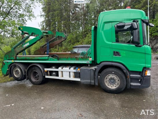Scania G410 lift dumper with a rotator 3203 2019 2 image 12