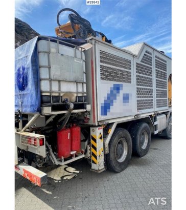 Mercedes-Benz Arocs 8x4 with a AMV 7450H concrete spraying super Mercedes-Benz Arocs 8x4 with a AMV 7450H concrete sprayin...