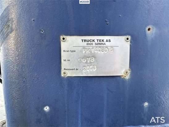 Palfinger PK 14080 C crane w/ hydraulic pump 730 2008 2 image 24