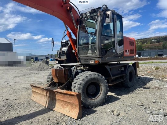 Hitachi ZX140W-3 wheel excavator with Rototilt and grading ZX140W-3 wheel excavator with Rototilt and grading 2008 2 Wheel...